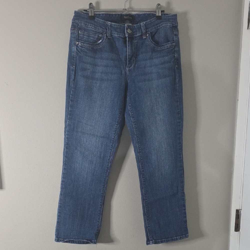 White House Black Market Blue Crop Leg Jeans – Size 10